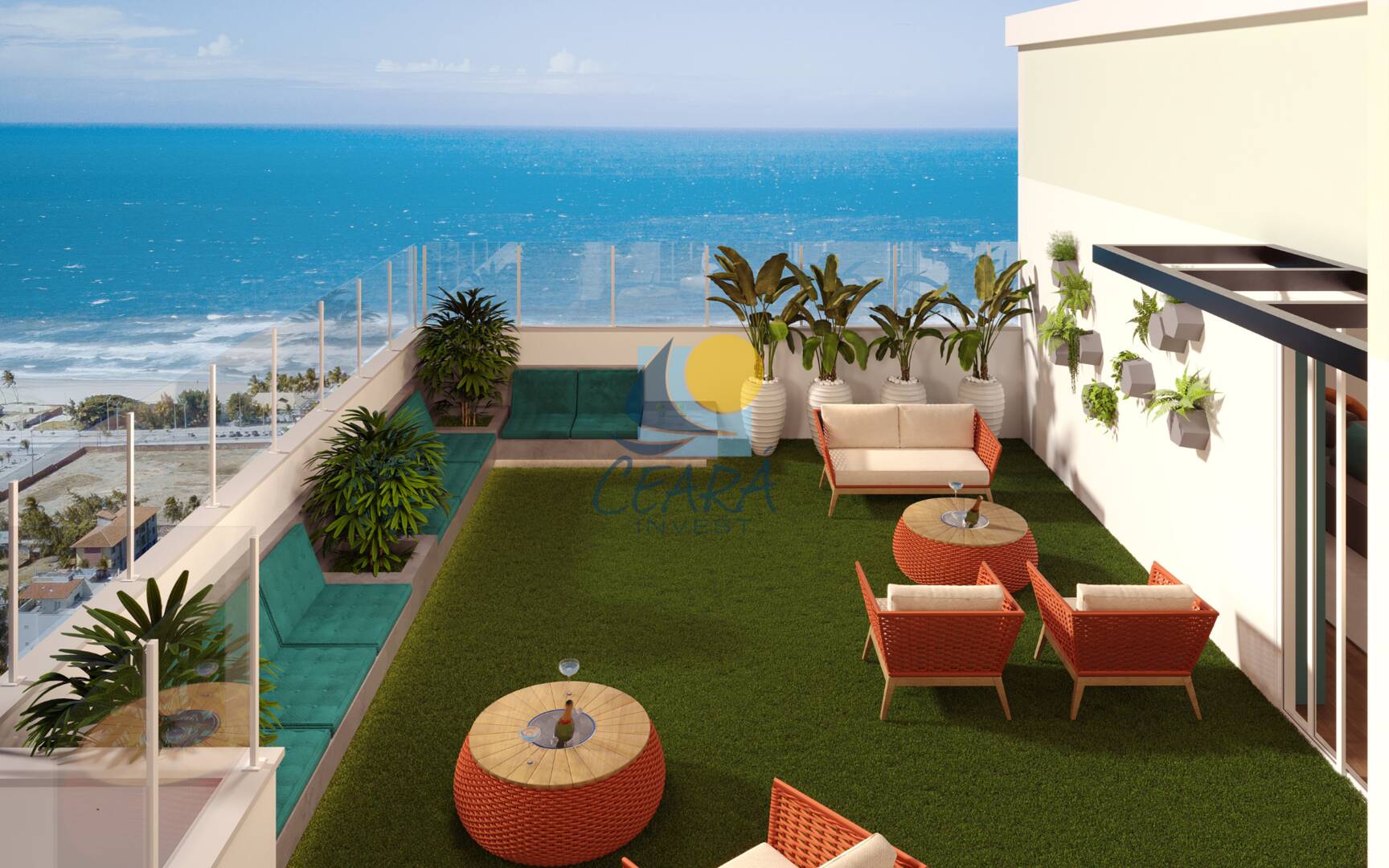 Vista Mar Condomínio Clube / Viva a 100 Metros do Mar na Praia do Futuro
